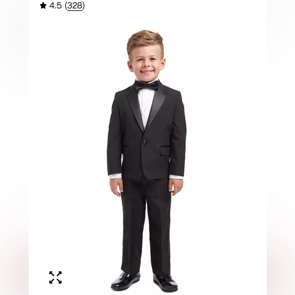 Toddler 2T Tuxedo Nautica 4-Piece Tuxedo Suit, Shirt & Bowtie, Toddler Boys